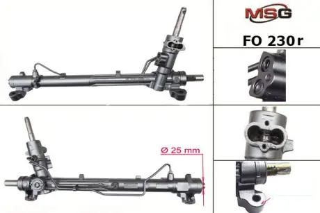 Рульова рейка з ГУР відновлена Ford C-MAX 02-10, Ford Focus II 04-11 MSG FO230R