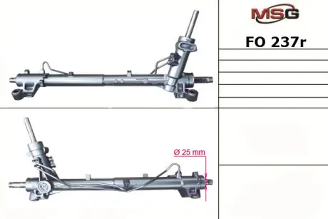 Рулевая рейка с ГУР восстановлена Ford Kuga 08-13, Ford C-MAX 02-10, Ford Focus II 04-11 MSG FO237R