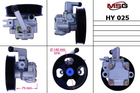 Насос ГУР новий Hyundai Grandeur TG 05-11, Hyundai Santa Fe 06-12 MSG HY025