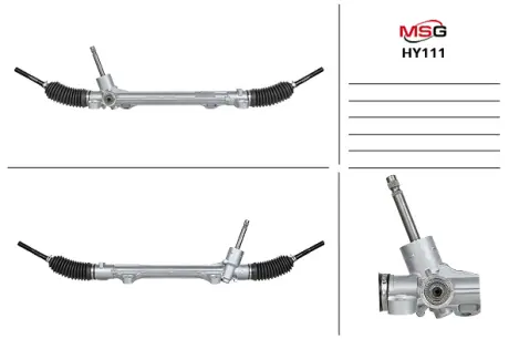 Рульова рейка без ГУР нова Hyundai i-30 12-17, Kia Cerato 12-18, Kia Ceed 12-19 MSG HY111