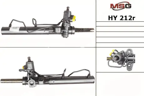 Рульова рейка з ГУР відновлена Hyundai Matrix 08-10, Hyundai Matrix 01-08 MSG HY212R