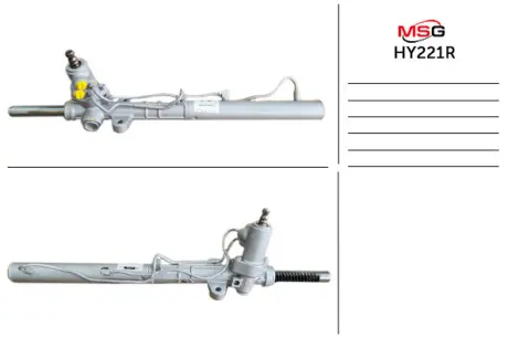 Рульова рейка з ГУР відновлена Hyundai Sonata NF 04-09 MSG HY221R
