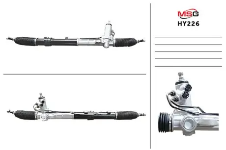 Рульова рейка з ГУР нова Hyundai Santa Fe 06-12 MSG HY226