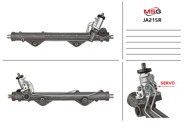 Рульова рейка з ГПК відновлена Jaguar XF 08-15, Jaguar F-Type 13-, Jaguar S-Type 99-07 MSG JA215R (фото 1)