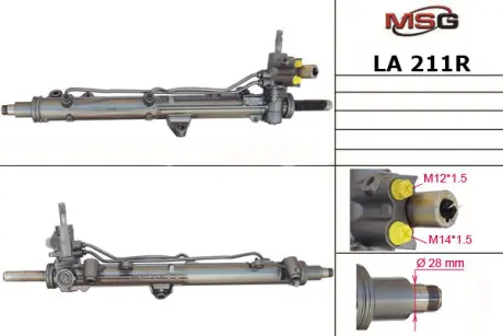 Рульова рейка з ГУР відновлена Lancia Thesis 02-09 MSG LA211R