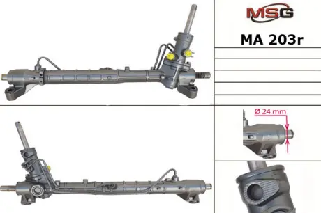 Рульова рейка з ГУР відновлена Mazda 5 05-10, Mazda 3 03-09 MSG MA203R