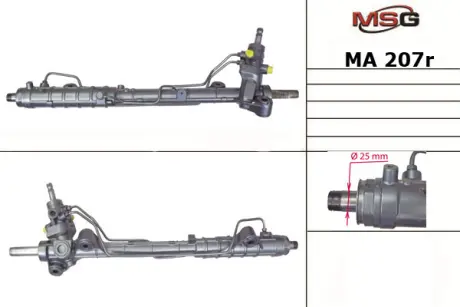 Рульова рейка з ГУР відновлена Mazda 6 02-07 MSG MA207R