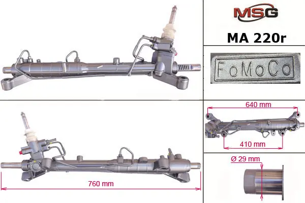Рулевая рейка с ГУР восстановлена Mazda CX-9 06-15 MSG MA220R (фото 1)