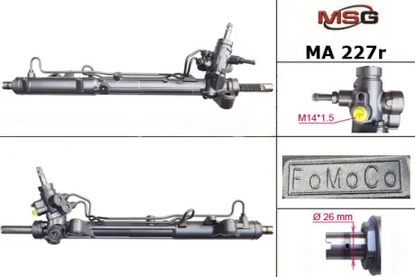 Рульова рейка з ГУР відновлена Mazda 6 08-12 MSG MA227R