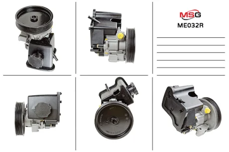Насос ГУР відновлений Mercedes-Benz CLK W209 02-10, Mercedes-Benz E-Class W211 02-09, Mercedes-Benz C-Class W203 00-07 MSG ME032R