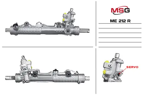Рульова рейка з ГУР відновлена Mercedes-Benz CL C215 99-06, Mercedes-Benz S-Class W220 98-06 MSG ME212R