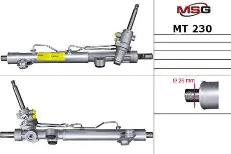 Рульова рейка з ГУР нова Mitsubishi Eclipse 06-12, Mitsubishi Galant 04-12 MSG MT230