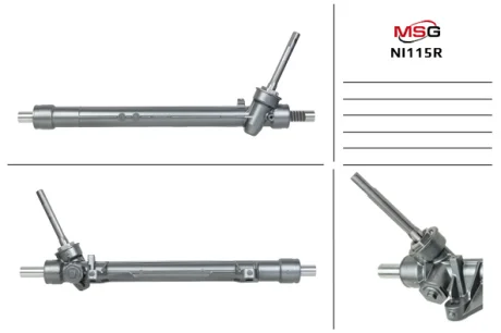 Рульова рейка без ГУР відновлена Nissan Leaf 10-17 MSG NI115R
