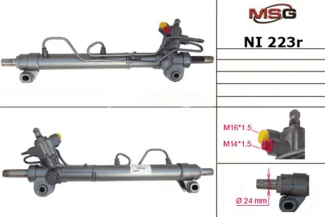Рульова рейка з ГУР відновлена Nissan X-Trail T30 00-09 MSG NI223R