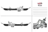 Рульова рейка з ГПК нова Nissan Pathfinder R51 04-14, Nissan Navara 05-15 MSG NI225 (фото 1)