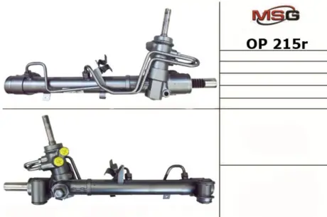Рульова рейка з ГУР відновлена Opel Zafira A 99-05, Opel Astra G 98-05 MSG OP215R