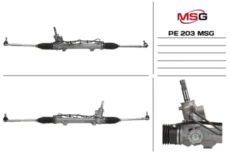Рульова рейка з ГУР нова Peugeot 206 98-12 MSG PE203