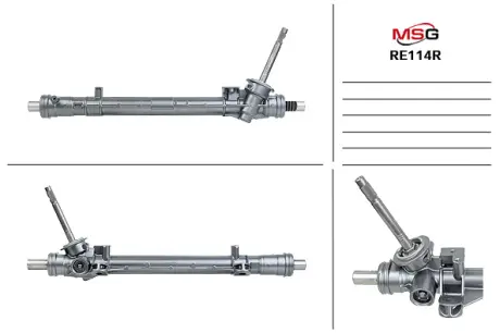 Рульова рейка без ГУР відновлена Renault Scenic III 09-16, Renault Megane III 09-16, Renault Fluence 09-17 MSG RE114R
