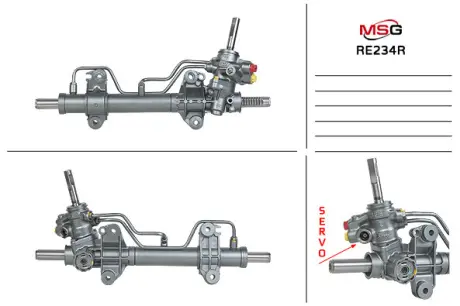 Рульова рейка з ГУР відновлена Renault Laguna I 93-00 MSG RE234R