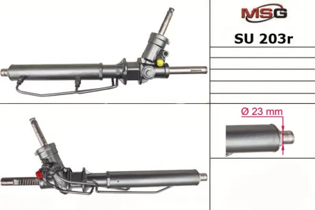 Рульова рейка з ГУР відновлена Subaru Forester 02-08 MSG SU203R