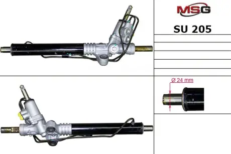 Рульова рейка з ГУР нова Subaru Legacy 03-09 MSG SU205