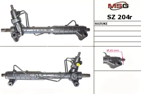 Рульова рейка з ГУР відновлена Suzuki Grand Vitara 06-17 MSG SZ204R