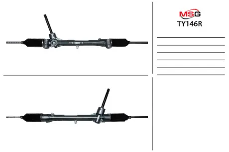 Рульова рейка без ГУР відновлена Toyota C-HR 16- MSG TY146R