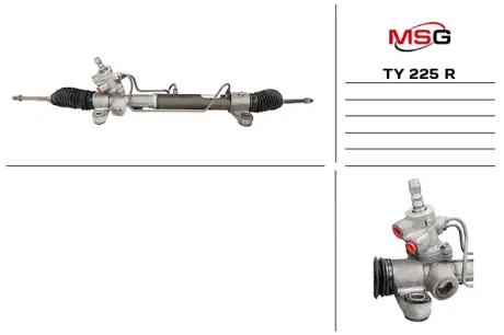 Рульова рейка з ГУР відновлена Toyota Corolla 02-07 MSG TY225R