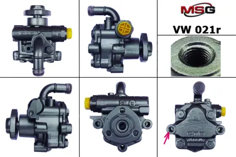Насос ГУР відновлений VW Crafter 06-16, VW Golf IV 97-03, VW Transporter T5 03-15 MSG VW021R