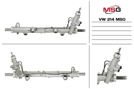 Рульова рейка з ГУР нова VW Transporter T5 03-15 MSG VW214