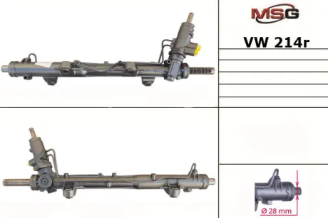 Рульова рейка з ГУР відновлена VW Transporter T5 03-15 MSG VW214R