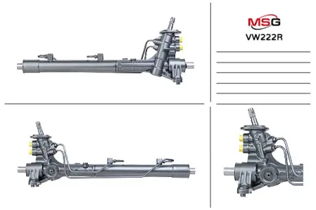 Рульова рейка з ГУР відновлена VW Passat B7 11-15 (USA), VW Beetle 11-19, VW Jetta VI 10-18 MSG VW222R