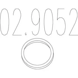 Монтажне кільце вихлопної системи (D (внутр.) - 46,2 мм; D (наружн.) - 59 мм; Висота - 13,5 мм) MTS 02.9052