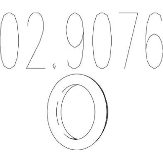 Монтажне кільце вихлопної системи (D (внутр.) - 51 мм; D (наружн.) - 65 мм; Висота - 15 мм) MTS 02.9076