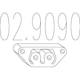 Монтажне кільце вихлопної системи (D (внутр.) - 56,4 мм; D (наружн.) - 72,2 мм; Висота - 16 мм) MTS 02.9090