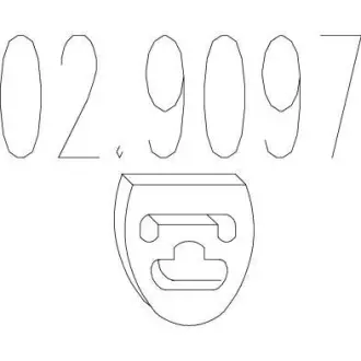 Монтажне кільце вихлопної системи (D (внутр.) - 46 мм; D (наружн.) - 54,6 мм; Висота - 10 мм) MTS 02.9097