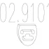 Монтажне кільце вихлопної системи (D (внутр.) - 47 мм; D (наружн.) - 57 мм; Висота - 10 мм) MTS 02.9101 (фото 1)