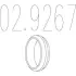 Монтажне кільце вихлопної системи (D (внутр.) - 66,1 мм; D (наружн.) - 78,8 мм; Висота - 14 мм) MTS 02.9267 (фото 1)