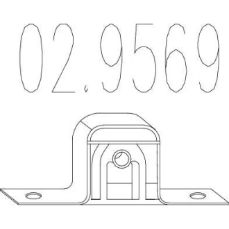 Гумовий елемент кріплення вихлопної системи MTS 02.9569