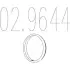 Монтажне кільце вихлопної системи (металеве) (D (внутр) - 53,6мм; D (наружн) - 61мм; Висота-4 мм) MTS 02.9644 (фото 1)