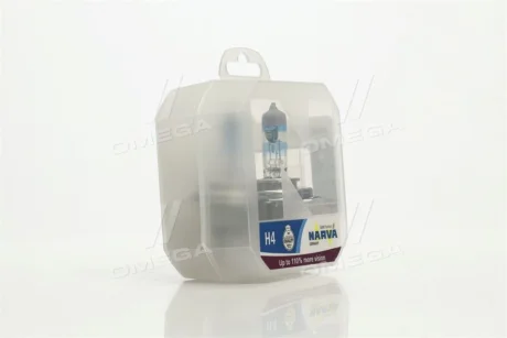 Лампа розжарювання SET H4 12V 60/55 W P43t RANGE POWER +110 (к-т 2шт) (вир-во Narva) NARVA 48061S2