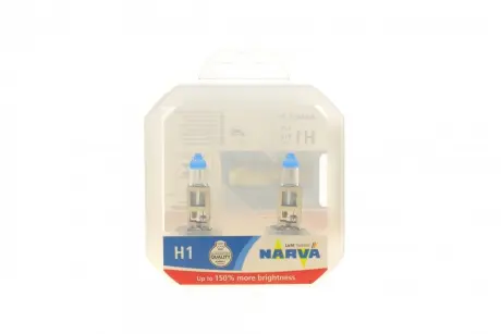 Автолампа H1 12V 55W P14.5s Range Power 150 (к-кт 2 шт)) NARVA 480682100