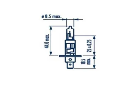 3000 Лампа H1 24V 70W P14.5s HD NARVA 48702