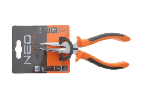 Плоскогубці загнуті з подовженими губками 6" L-160 мм NEO TOOLS 01-015
