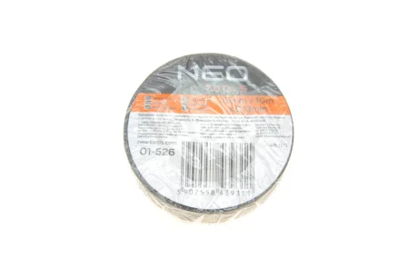 Стрічка ізоляційна 15x0,13 mm 10 m (чорна) NEO TOOLS 01-526