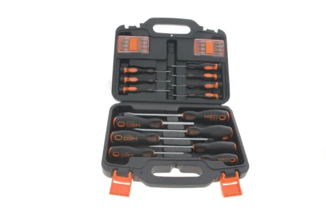 Набір викруток і біт SL, PH, Torx, Hex 30 од. NEO TOOLS 04-209
