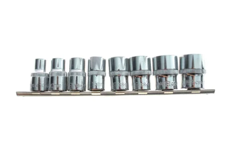 Набір головок SPLINE 1/2" 10-24 мм 8 од. на планці (мультипрофіль, хромовані) NEO TOOLS 08-651