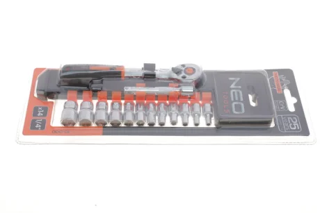 Набір змінних головок 1/4", 14 шт NEO TOOLS 10000