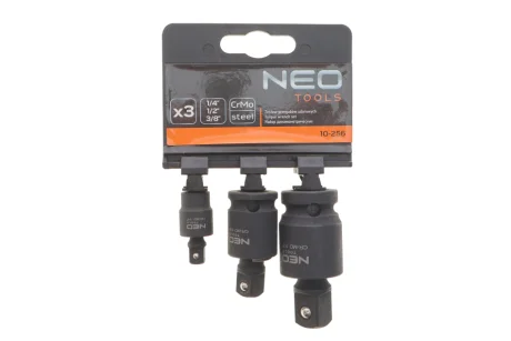 Набір ударних карданів 1/2"-3/8"-1/4" 3 од. NEO TOOLS 10-256