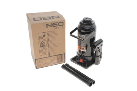 Домкрат пляшковий гідравлічний 15 т h=230-460 мм NEO TOOLS 10-455